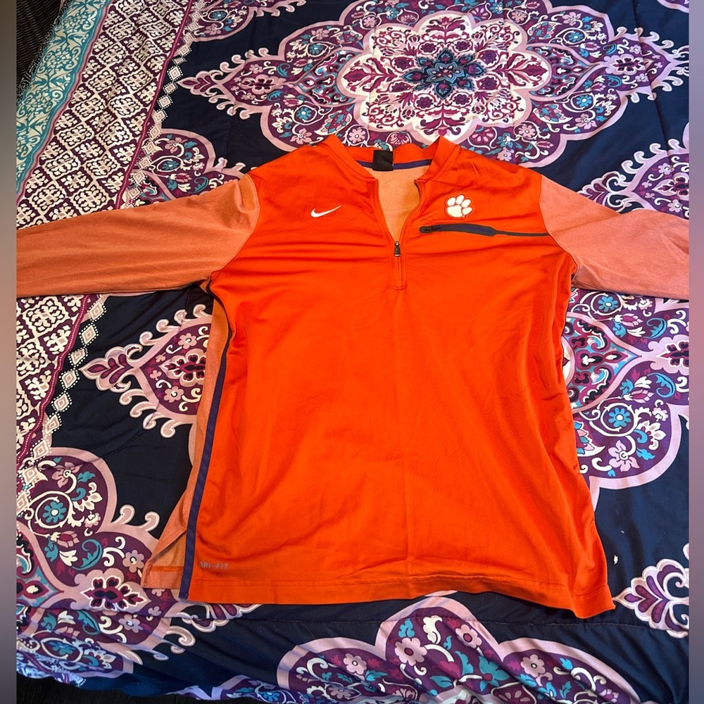 Nike NCAA FOOTBALL Crimson tiger dri fit pull over shirt